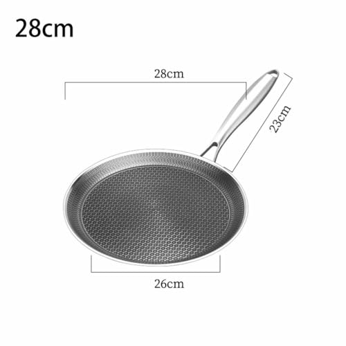 Set di pentole per Barbecue in Acciaio Inossidabile Ispessito - Padelle da 26 cm e 30 cm per Una Cottura sicura ed efficiente | Strumenti da Cucina Essenziali per pasti casalinghi sani