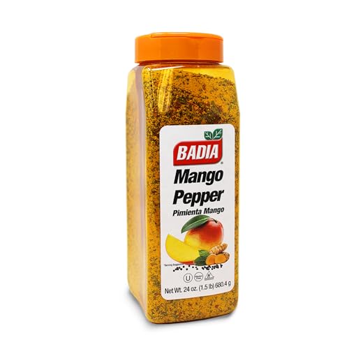 Image of Badia Mango Pepper Seasoning, 24 oz - Sweet & Zesty Citrus Pepper Blend for Chicken, Seafood & Vegetables