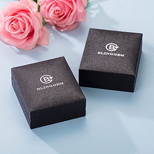 BlingGem-Heart-Necklaces-for-Women-925-Sterling-Silver-Necklace-for-Women-Birthstone-Necklace-for-Women-Jewelry-for-Women-with-2-Birthstones-Womens-Jewelry-Diamond-Customized-Pendant-Necklace-Jewelry-