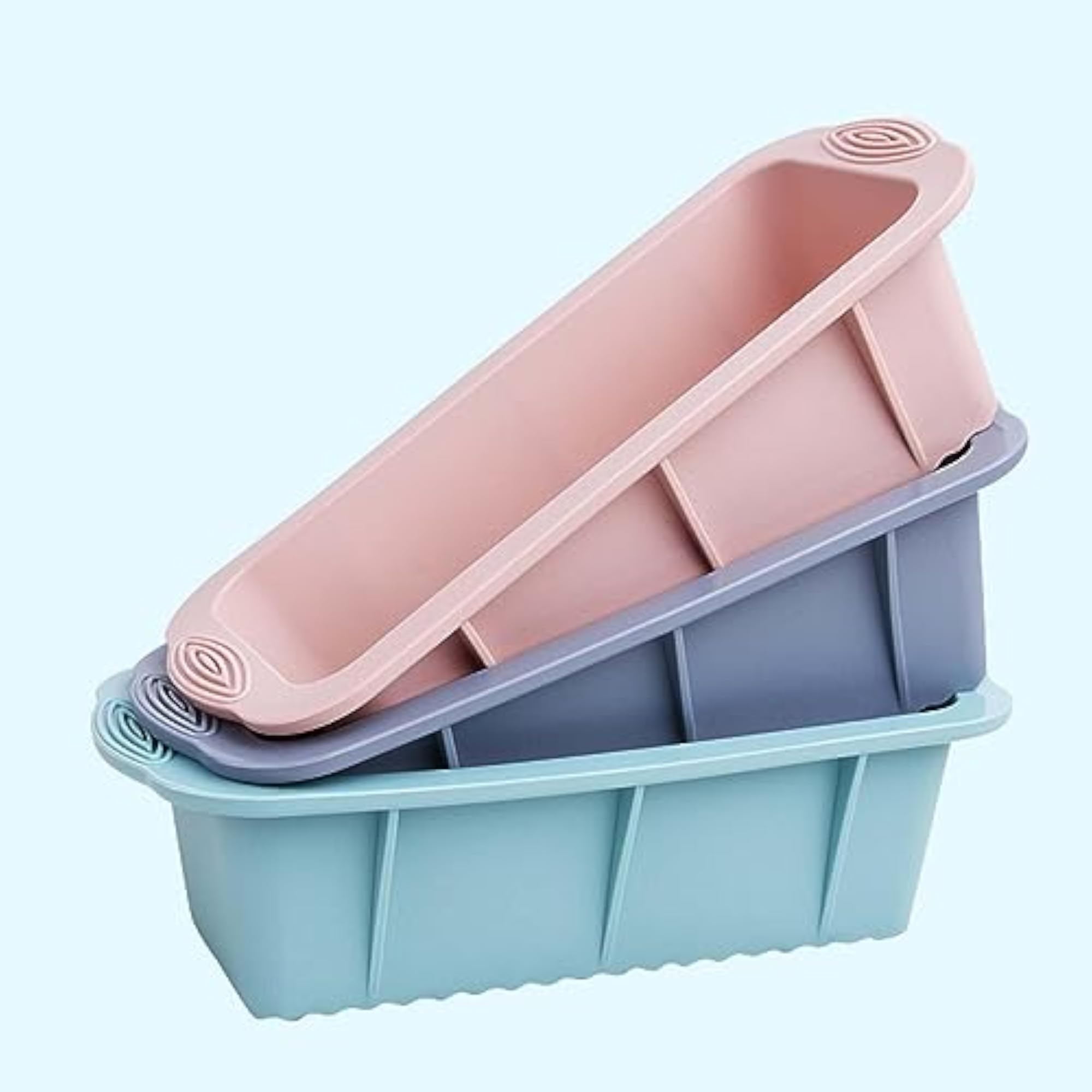 Silicone Nonstick Cake Baking Pan for Bread Making, Gray