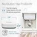 D-Link Next-Gen WiFi Water Leak Detector Starter Kit with 2 sensors—Loud 100 dB Sound Alarm—App Alert—LED Strobe Light—No Hub Required—Works with Google—1000ft Ultra-Long Range—Expandable (SW-A11KT)