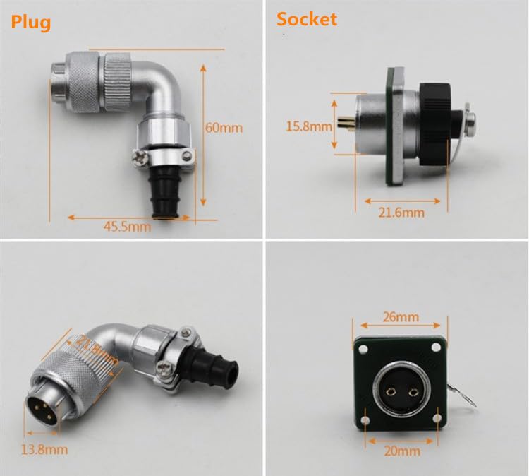 WF16 9pin Aviation Circular Connector Bending Right Angle TV/Z Male Plug and Female Socket Waterproof