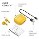 Music Sound | Swag - Kabelloses Kapsel-Headset - Wiedergabezeit bis 20 Stunden - Bluetooth - Gelb