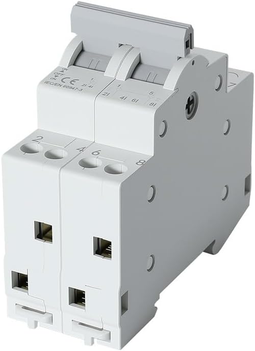 1P 2P 3P 4P 40A 63A Din Rail Modular MTS Dual Power Manual Transfer Switch AC Isolating Discounnecting Switch Circuit Breaker(1P,40A)