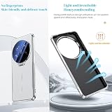 TIANYUE Etui na vivo X100 Pro, gładkie skórzane etui na telefon, ultracienkie TPU miękkie etui do vivo X100 Pro-czarne