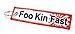 FOO Kin Fast & Hoo Lee Chit JDM Flight Tag Schlüsselanhänger Dub