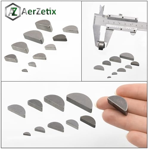 AERZETIX - C75990 - Satz mit 2 halbmondförmigen schlüsseln 3x6.5x16mm - aus stahl