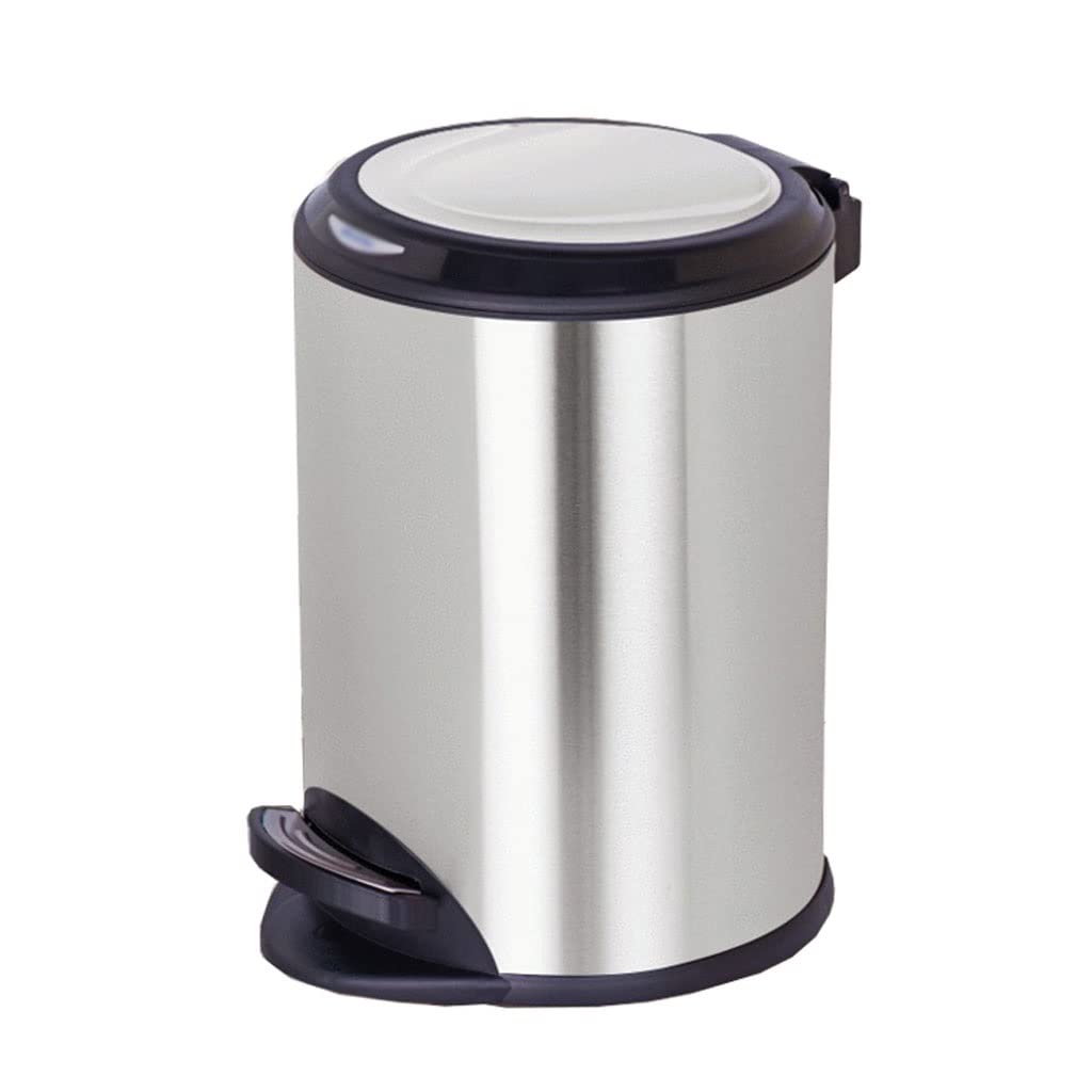 ゴミ箱 ステンレス鋼のバスルームのステップゴミ箱、蓋付きのキッチン  
