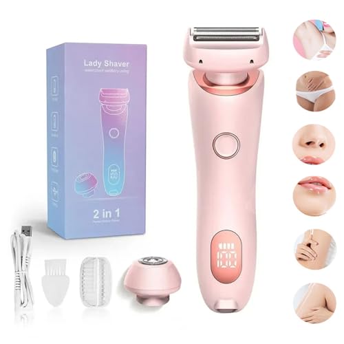 Maquinilla de afeitar para mujer 2 en 1 facial y corporal para viaje