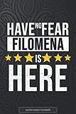 how to make custom calendar in android studio  Filomena: Have No Fear Filomena Is Here - Custom Named Gift Planner, Calendar, Notebook & Journal For Filomena
