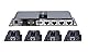 PremiumCord HDMI 1-4 Splitter + 4X Extender über Patchkabel CAT6 / 6a / 7, mit Netzteil, Metallgehäuse, Video Auflösung Full HD 1080p 60Hz, 3D, HDCP, Farbe schwarz