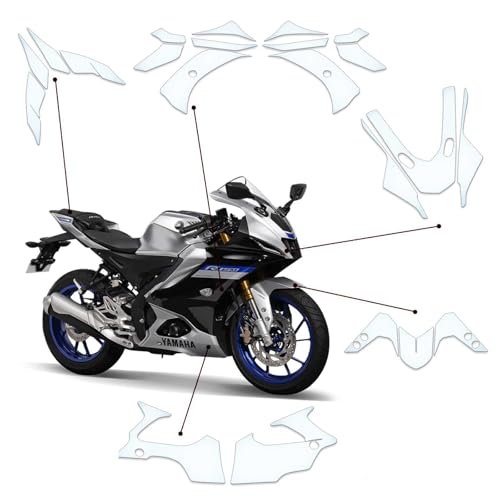 Film de protection de peinture PPF pour moto Yamaha YZF R15 M contre les impacts de gravillons