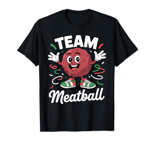 Funny Meatball Art for Men Women Kids Italian Food Meatball T-Shirt