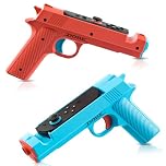 RHOTALL Shooting Game Hand Grips Compatible with Nintendo Switch 2, Shooting & Hunting Games Accessory for Switch 2 Controller (Blue + Red)