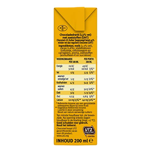 Chocomel Mini 0% Suiker 5 x 6 x 200 ML - Image 4