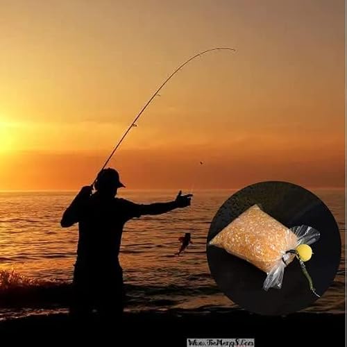 APZDFGIFCD 100Pcs PVA Water Soluble Bag Fishing Bag Mesh Bag for Solid Baits Carp Fishing Equipment Tackle Kit