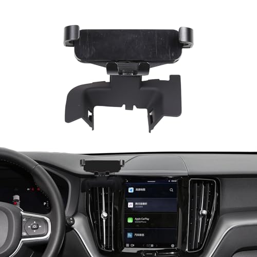 DIYUCAR Car Mobile Phone Holder Compatible with Volvo XC60 2018-2023, Center Console Air Vent Cell Phone Mount, 360° Rotation Car Phone Mount Cradle for All Mobile Phones (Style B)