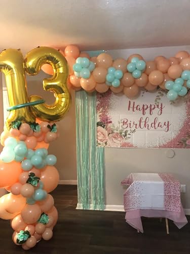 Image of 40 Inch Gold 1 Balloon for First Birthday, Gold One 1st Number Balloon Birthday Decorations, 10th 21st, Giant Number 1 Balloon