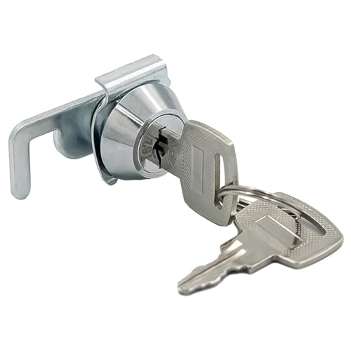 DUZEPA Serrure à came avec clip rapide pour tiroir-caisse, armoire métallique, caisse de transport, alliage de zinc, compatible avec les caisses de transport.