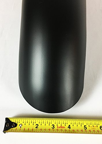 Diesel Exhaust Tip 5.00" Inlet 5.00" Dia X 16.00" Long Bolt On Turn Down High Temperature Black Stainless Wtd50016-500-Boss-Bp Wesdon Exhaust Tip #TOP2