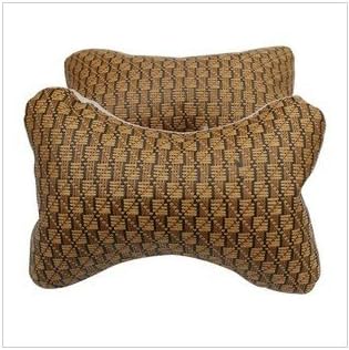 DMMSS Luxury Summer Straw Grass Pillow Neck Pillow Cars Headrest Paper Supplies