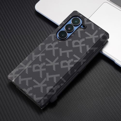 Coque Z Fold6 avec Emplacement Stylo S - Étui Cuir avec Support Intégré