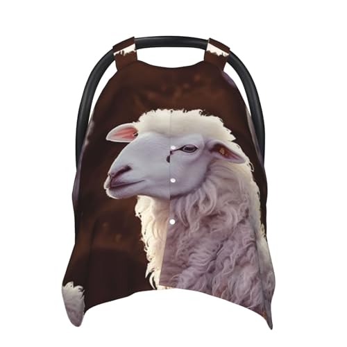 Mouton pour bébé avec housse de siège de voiture respirante pour nouveau-né