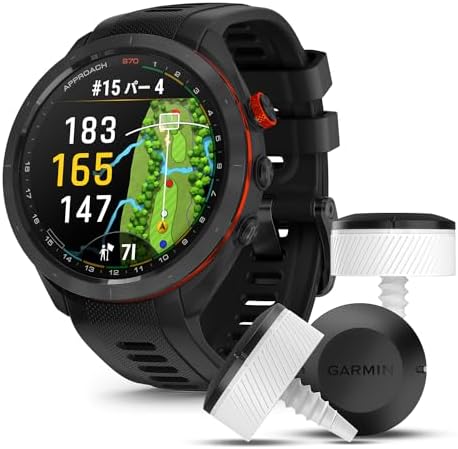 （01:30時点） ガーミン(GARMIN) Approach S70 47mm Black/Approach CT10 （3個入り）