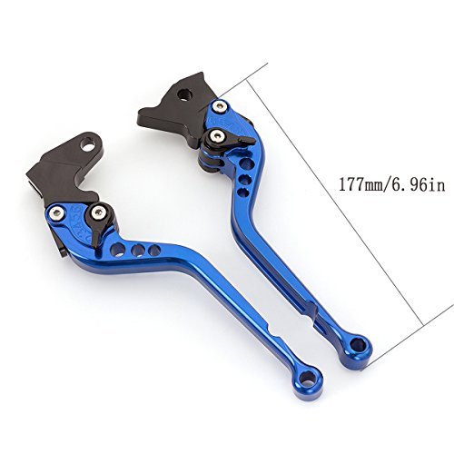FXCNC Racing Billet Long Adjustable Brake Clutch Levers Set Pair fit for YAMAHA Warrior YFM350 02-04,Raptor YFM660 01-04,TTR125L/LE/LW 00-16,Banshee 350 02-06,XT660/R/X 04-13 - Thumbnail 7