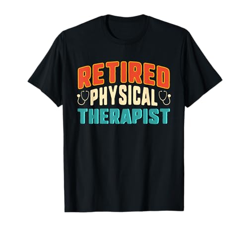 Terapeuta físico jubilado PT Retro Vintage Regalos de jubilación Camiseta