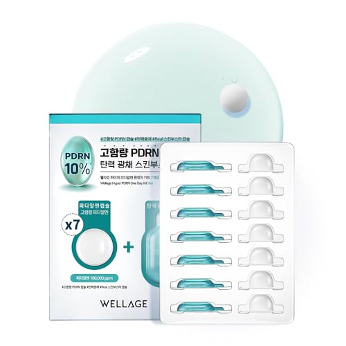 WELLAGE Hyper PDRN One-day Kit 7ea, Korean PDRN Salmon DNA Skin c...
