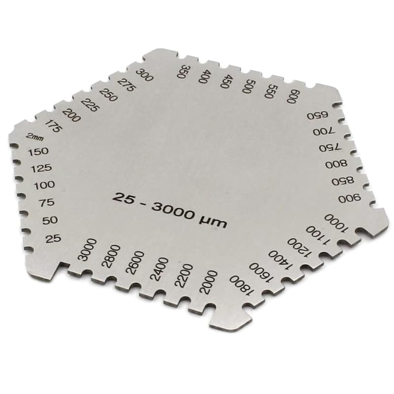 Calibrador de Espesor de Película Húmeda de Acero Inoxidable miniatura 3