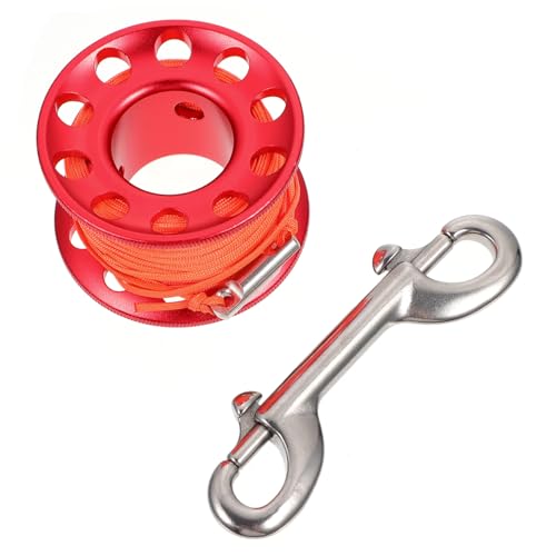 Holibanna 1Set Lightweight Diving Finger Reel with Guide Line Spool for Scuba Diving Cave Mapping and Underwater Search Activities