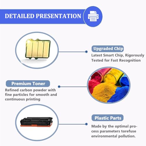 Toner E310 compatible Dell E514DW E515DW | Pack idéal pour le télétravail et les devoirs à la maison - 5
