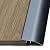 TAJMDGW Aluminum Floor Transition Strip Reducer, Doorways Threshold Ramp for Wheelchair 36" Laminate Edging Trim Strip for Height Difference 0.2-0.6 Inch(Grey)