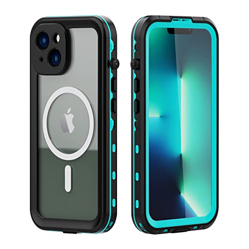 「IP68完全防水仕様」iPhone 14 Plus 完全防水ケース カバー iPhoneケース アイフォン14プラス 防水 防塵 カバー クリア 耐衝撃 TPU 14plus 透明 MagSafe対応 ワイヤレス マグセーフ充電 アイフォン 工事現場 お