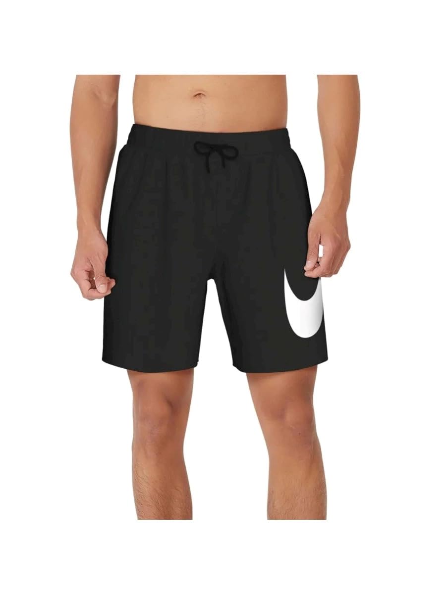NIKE Swimwear Men's Boxer Shorts, Black, S