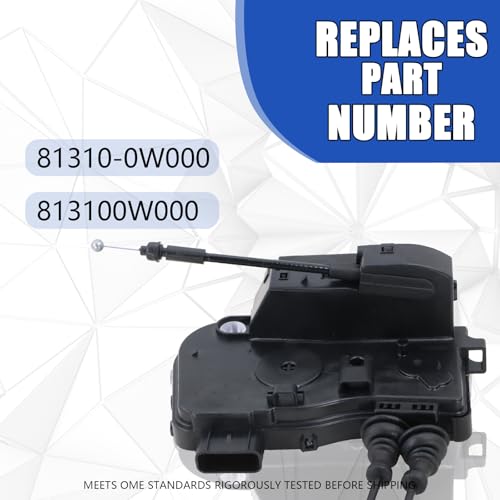 Image of Door Lock Actuator Front Left Driver Side Compatible with 2010-2012 Hyundai Santa Fe Door Latch Replacement 81310-0W000 813100W000