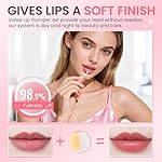 DEROL Lip Plumper by Vafee, Natural Lip Plumper and Lip Care Serum, Lip Enhancer for Fuller, Lip Mask, Beautiful Fuller, Hydrating & Reduce Fine Lines 5.5ML (Day& Night) - Image 2