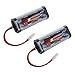 Tenergy 7.2V Battery Pack High Capacity 6-Cell 3000mAh NiMH Flat Battery Pack, Replacement Hobby Battery for RC Car, RC Truck, RC Tank, RC Boat with Standard Tamiya Connector, 2-Pack