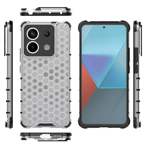 Image of Glasgow Back Case Cover Compatible with [ Mi Redmi Note 13 Pro 5G ] (Stylish Design) - Transparent