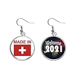 Klassifizierung: Ohrringe Hergestellt in der Schweiz Country Love Ohranhänger Ohrring Schmuck 2021 Segen