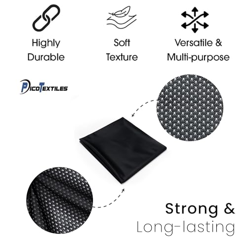 Premium Black Polyester Micro Mesh Jersey Fabric - 60" Wide Athletic Mesh for DIY Sports Uniforms - Breathable, Durable, and Easy to Sew 3 Premium Black Polyester Micro Mesh Jersey Fabric - 60" Wide Athletic Mesh for DIY Sports Uniforms - Breathable, Durable, and Easy to Sew - Image 2