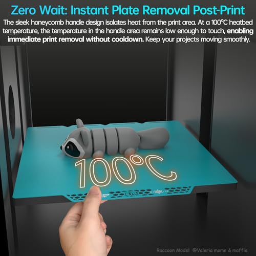 Image of BIQU CryoGrip Pro Glacier Build Plate for Snap-Maker U1 3D Printer | Low Temperature Printing, Double-Sided Spring Steel Sheet, 276X301mm, 1 Piece