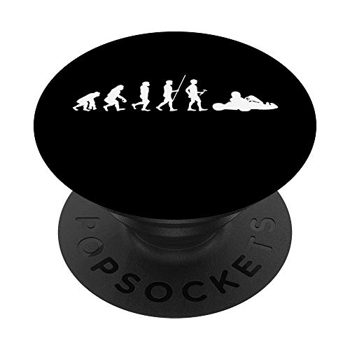 Go Kart Driver Gift Go Karting Lover Evolution PopSockets PopGrip: Agarre intercambiable para Teléfonos y Tabletas