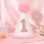 Pink First Birthday Party Crown for Baby Girls - Blush 1st Birthday Hat - Image 3