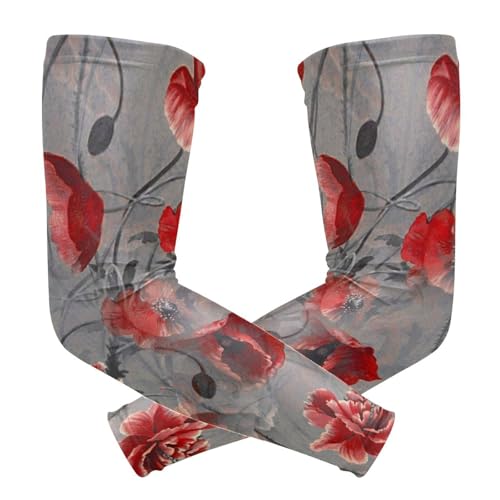Tatenale Armstulpen für Männer Frauen Sonnenschutz Sleeve für Basketball 1 Paar Vintage Day Of Dead Nahtloses Muster, Arm Ärmel-19, Medium