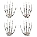 IHLOOTD Halloween Skelett Hände Realistische Terror Gruselknochen Skelett Schädel Hände für Halloween Requisiten Dekoration, Halloween Deko Outdoor Skelett, Cosplay Zubehör (2 Paare) Outdoor günstig Kaufen-IHLOOTD Halloween Skelett Hände Realistische Terror Gruselknochen Skelett Schädel Hände für Halloween Requisiten Dekoration, Halloween Deko Outdoor Skelett, Cosplay Zubehör (2 Paare)
