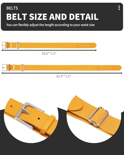 Image of QBK Toddler And Youth Baseball /Softball Belt For Boys And Girls | Kids Elastic Adjustable Uniform Belt - In Multiple Colors For Baseball, Softball, And Tee Ball