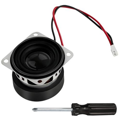 Altavoz de Repuesto 40mm 3W 4Ω con Conector JST-PH2.0, Mini Altavoz para Proyectos de Audio DIY, Reparación de Altavoces, Incluye Destornillador Cruz (1 Pieza), Sonido Claro y Duradero